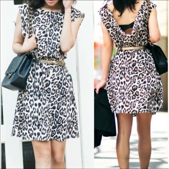 Alice + Olivia Shellie Leopard Dress